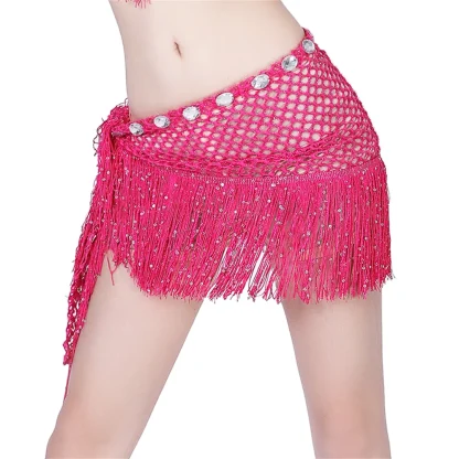 Chic Fringe Sequin Mini Skirt - Image 7