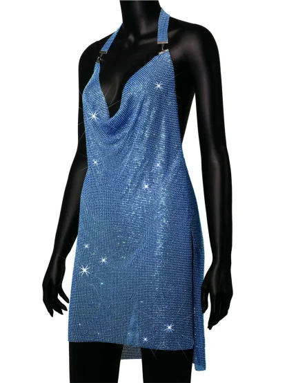 Shimmering Party Sequin Slip Mini Dress - Image 4