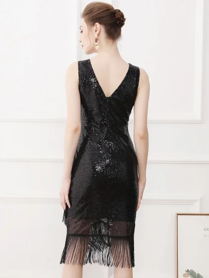 Radiant Slip Sequin Midi Dress - Image 7