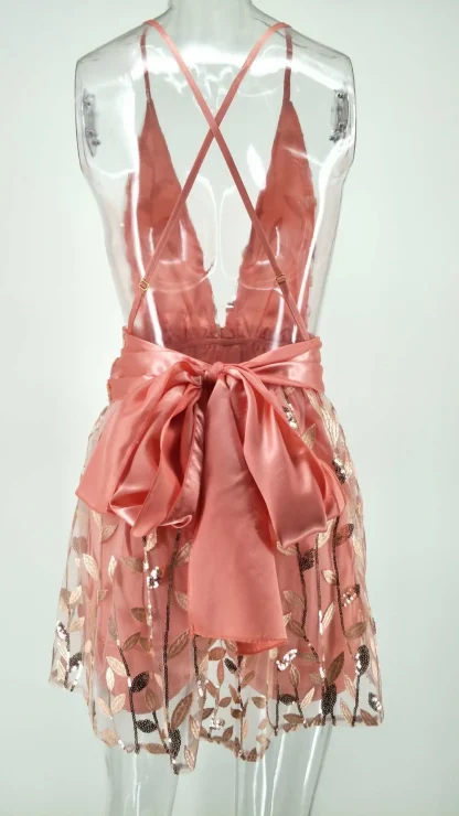 Dazzled Revealing Front Sequin Dress - Image 7