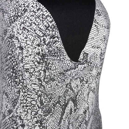 Retro Chic Sequin Party Dress - Image 7