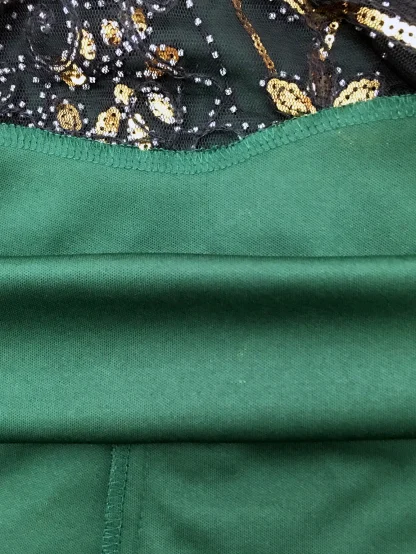 Retro Tassel Sleeve Sequin Dress - Image 5