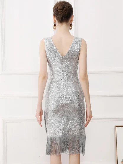 Radiant Slip Sequin Midi Dress - Image 4