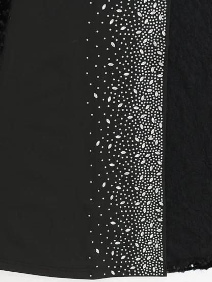 Glamour High Slit Sequin Maxi Dress - Image 6