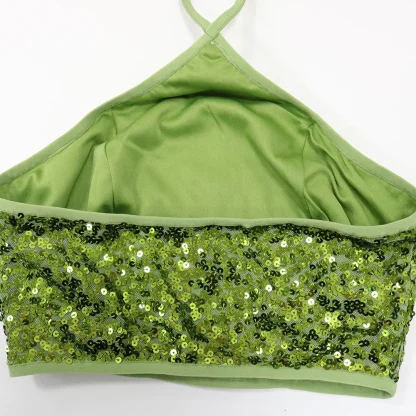 Sizzling Glittering Halter Bodycon Dress - Image 4