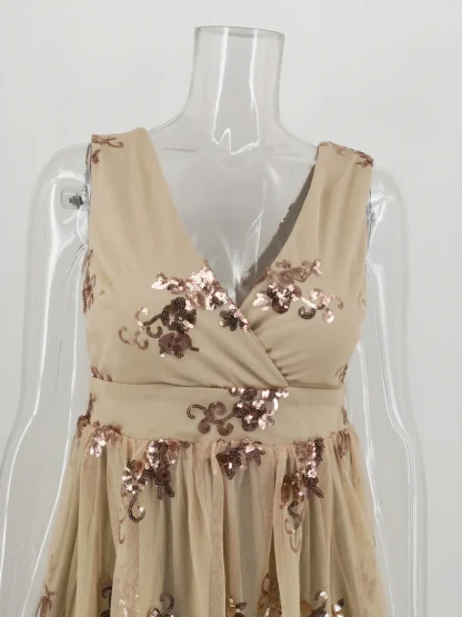 Chic Short Evening Shiny Dress - Image 6