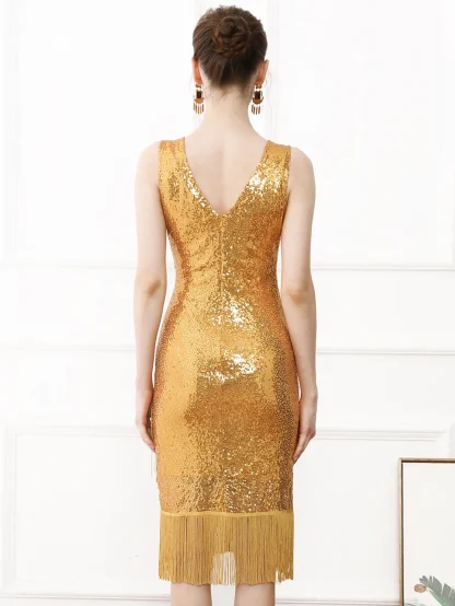 Radiant Slip Sequin Midi Dress - Image 5