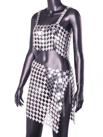 Belly Dance Hip Sequin Dress Set - Image 3