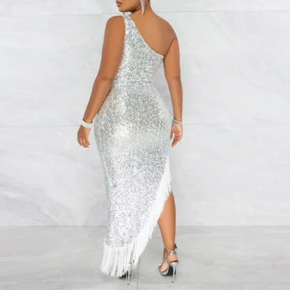 Chic Elegant Tassel Sequin Dress - Image 7