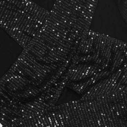 Radiant See-Through Club Sequin Dress - Image 6
