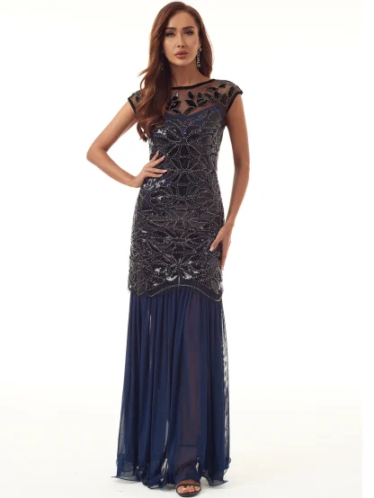 Elegant Sparkling Evening Gown - Image 2