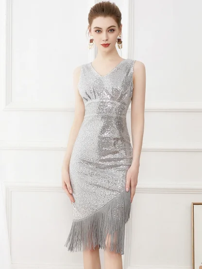 Radiant Slip Sequin Midi Dress - Image 2