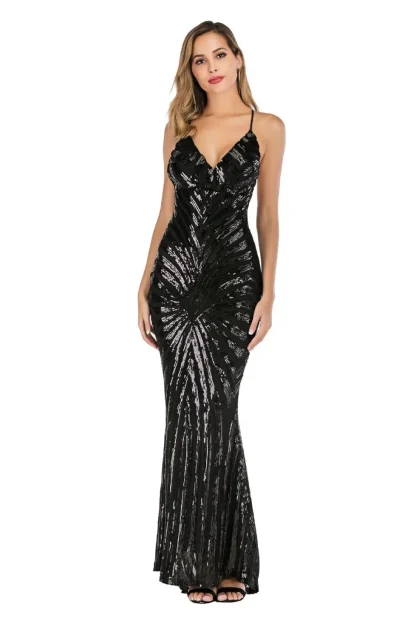 Sparkly Mermaid Sequin Dress - Image 2
