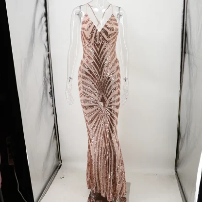 Sparkly Mermaid Sequin Dress - Image 4