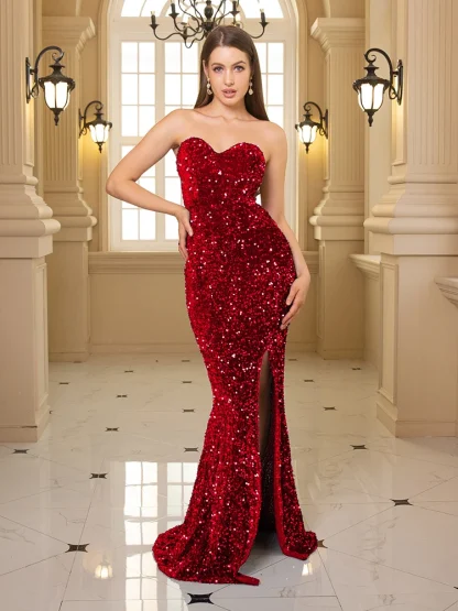 Elegant Sequin Maxi Dress for Stylish Ladies - Image 7